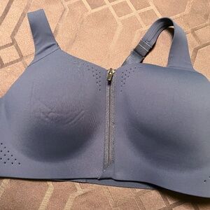 2 VSX Featherweight Sports Bras, zip closure; 36C;  Midnight Sea;  one new